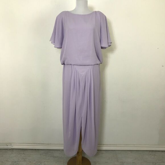 Vintage Pat Richards Michael Maiello Dress Size 12 Polyester Chiffon Party - Picture 1 of 9